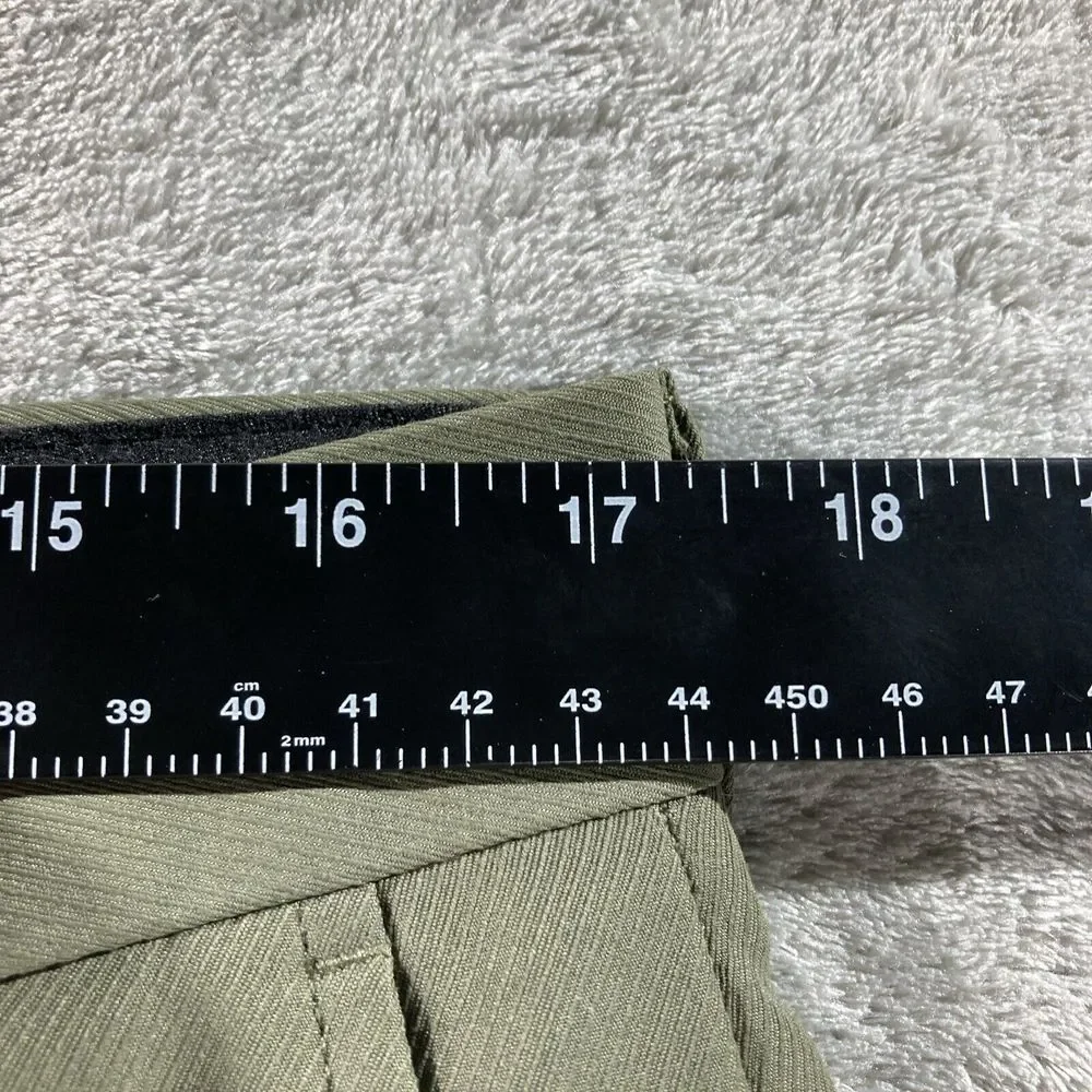 IZOD XFG‎ Pleated Chino Dress Pants Mens Size 34x30 Olive Green 100% Polyester